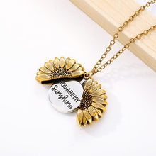 Load image into Gallery viewer, &quot;You Are My Sunshine&quot; Sunflower Necklace
