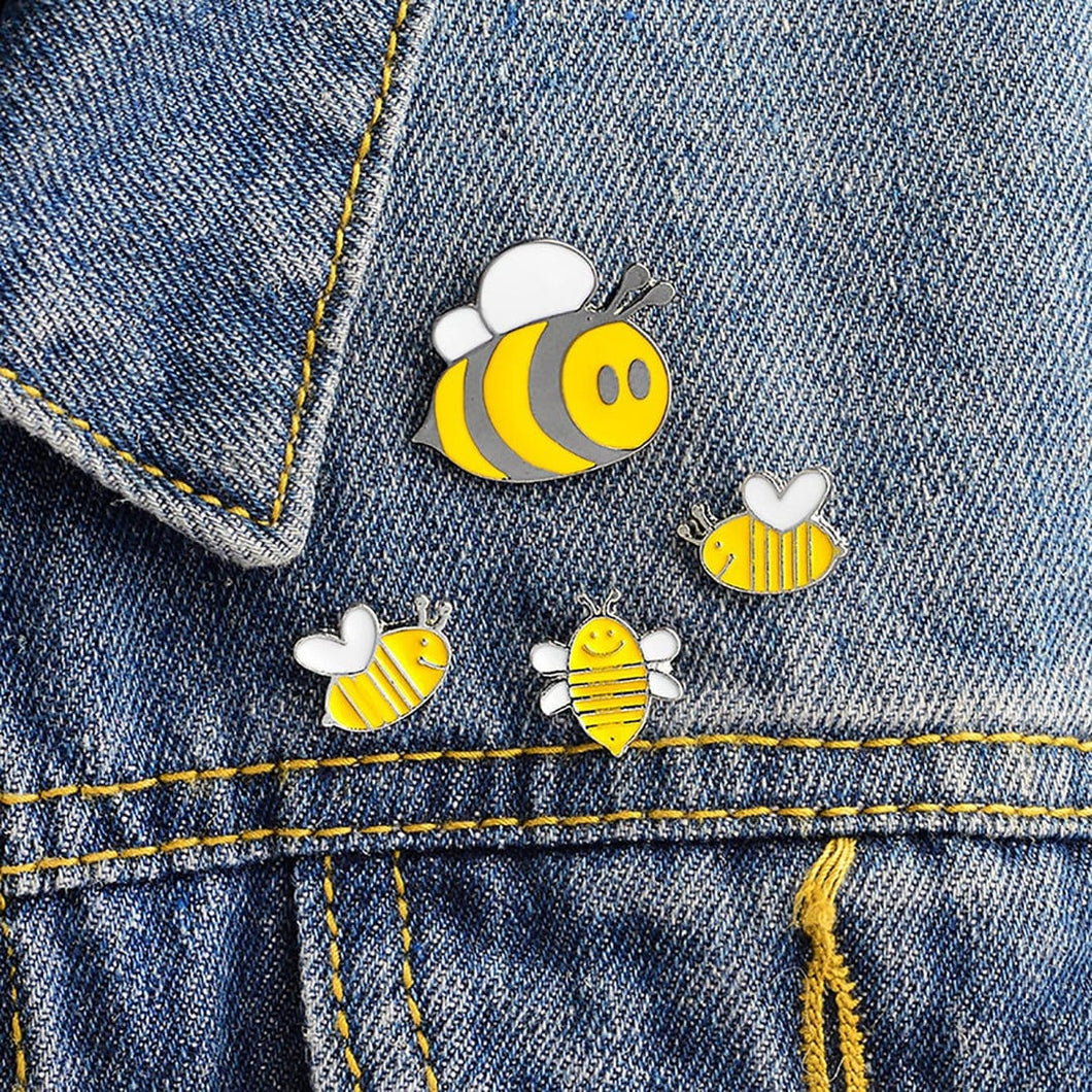 4 Piece Bee Pin Set